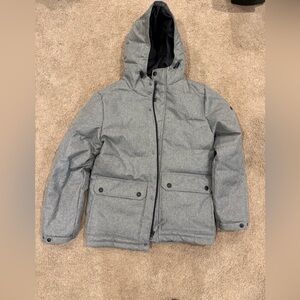 American Eagle Winter Gray Hooded Coat